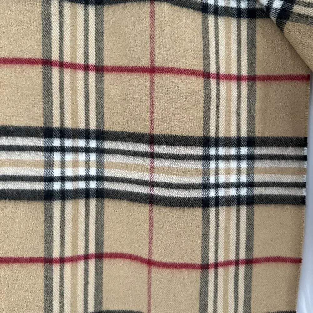 Womens Plaid Scarf Tan Black‎ Red 53